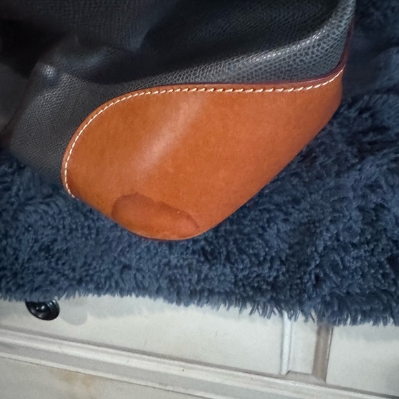 Dooney & Bourke Elephant Gray Pebble Leather Tote - Picture 3 of 6